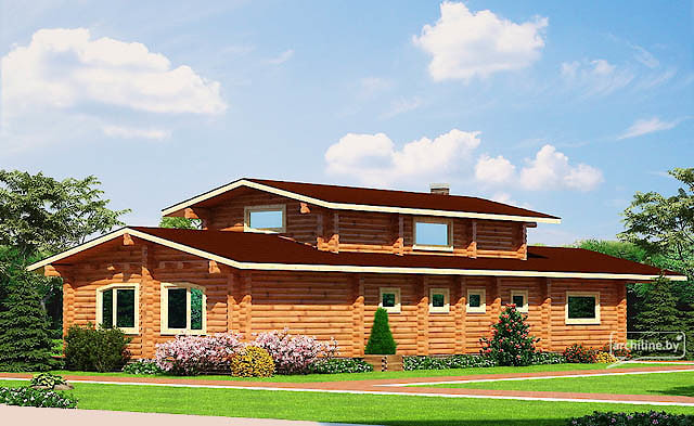 Estate casa in legno circolare 174 m2