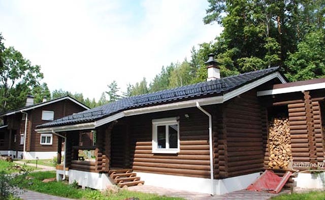 La costruzione della sauna 63 m2
