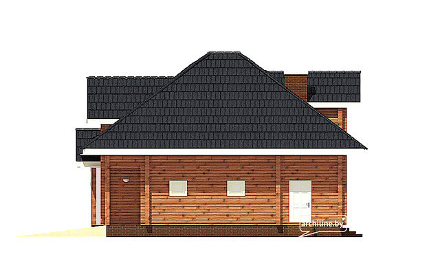 Una casa in legno lamellare 203 m2