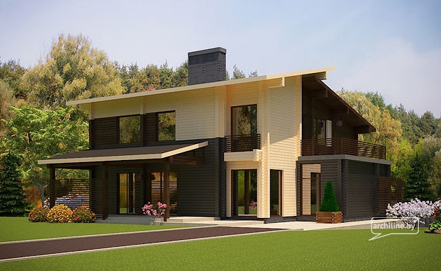 Moderna casa in legno 217 m²