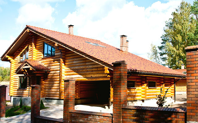 Russo casa di legno di tronchi 220 m²
