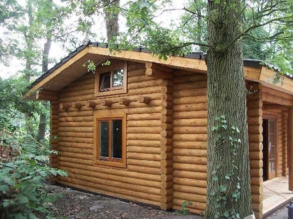 Casa di legno: le foto di costruzione di una piccola casa - Maarn, Paesi Bassi, Europa