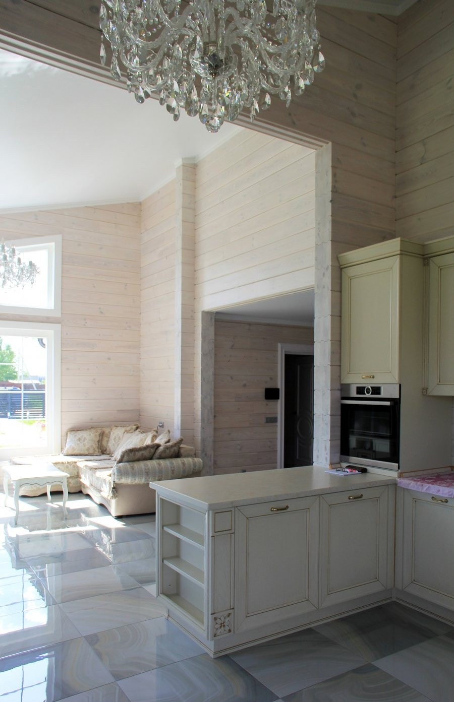 Casa in legno lamellare in stile classico 130 m2