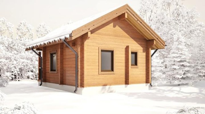 Casa in legno lamellare "Ucraina" 48 m²