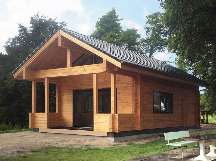 Casa in legno lamellare "Ucraina" 48 m²