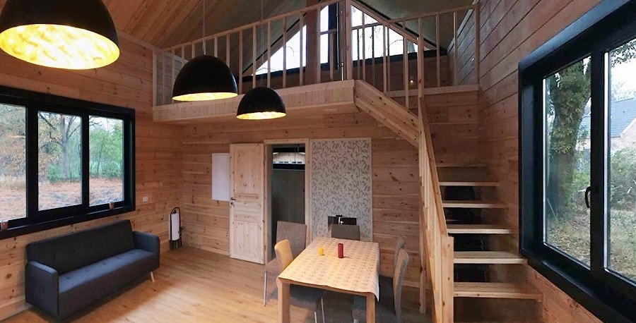 Casa in legno lamellare "Eulenspiegel" 48 m²
