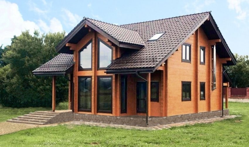 La casa in legno lamellare 132 m2 "Pomeriggio"