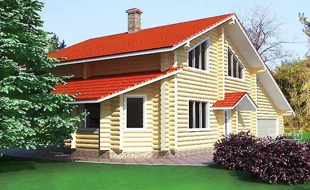 Casa di legno di tronchi "Russo" 220 m2