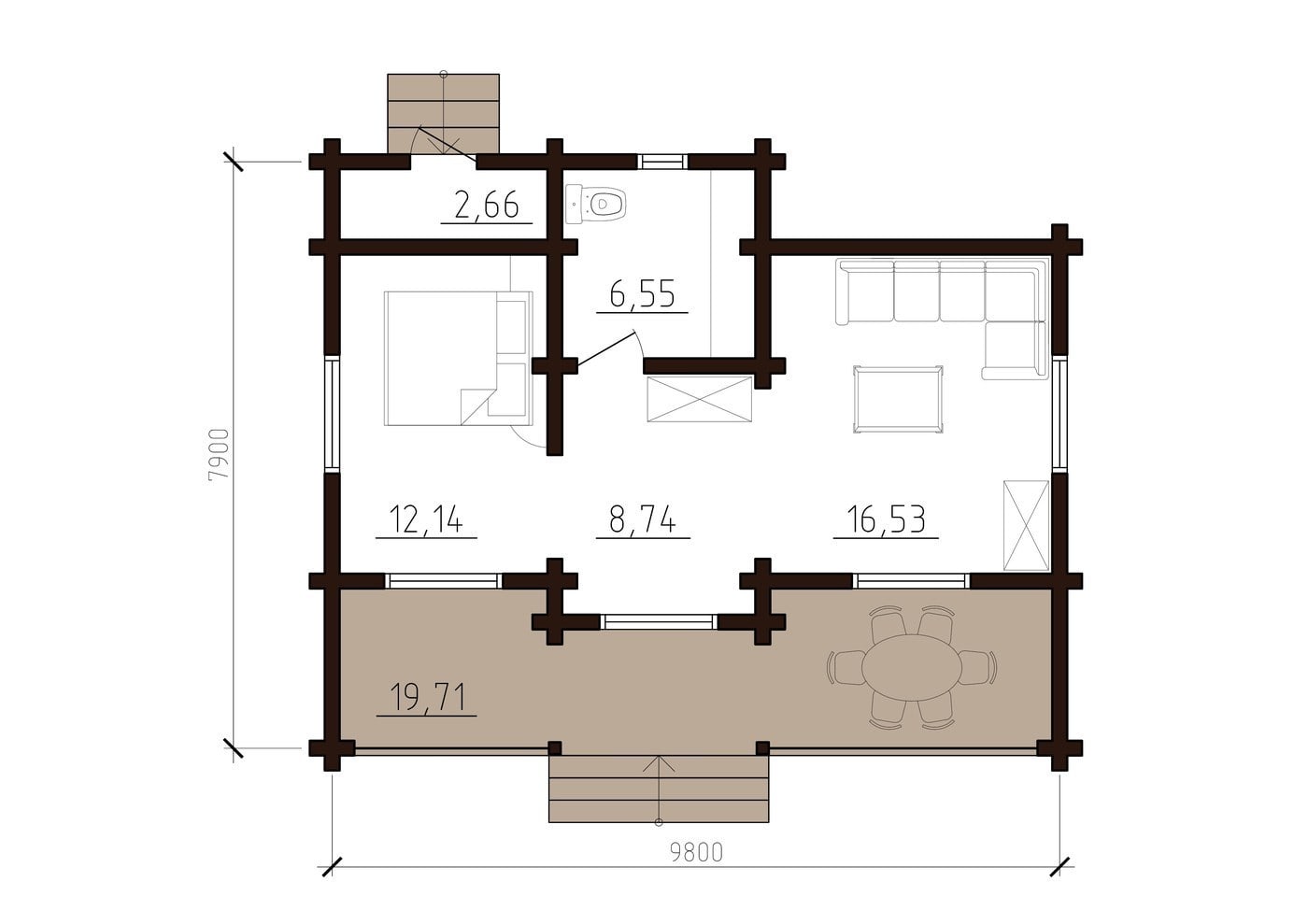 Casa di stagione 45m2