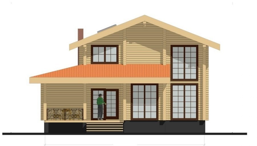 Casa  di legno lamellare "Arno" 202m2