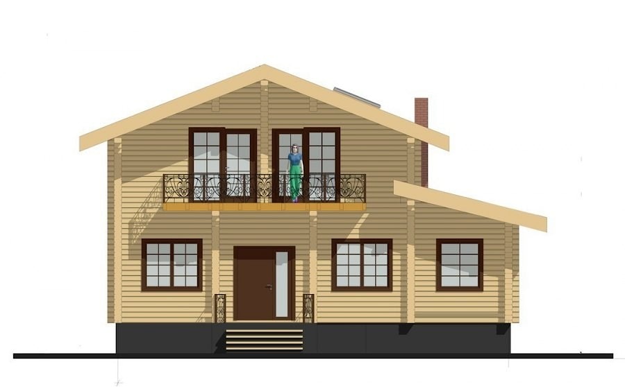 Casa  di legno lamellare "Arno" 202m2