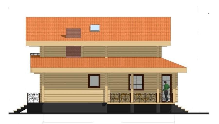 Casa  di legno lamellare "Arno" 202m2