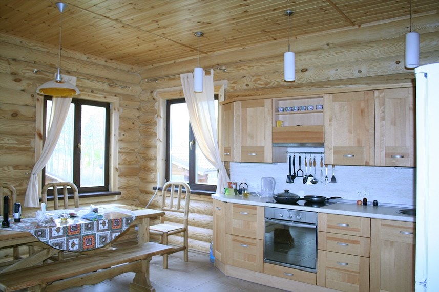 Casa di legno di tronchi "Tevere" 172 m2