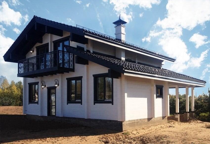 Casa di legno lamellare "Arno" 202m2  