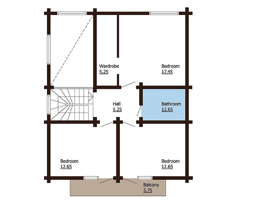 Casa di legno lamellare "Arno" 202m2