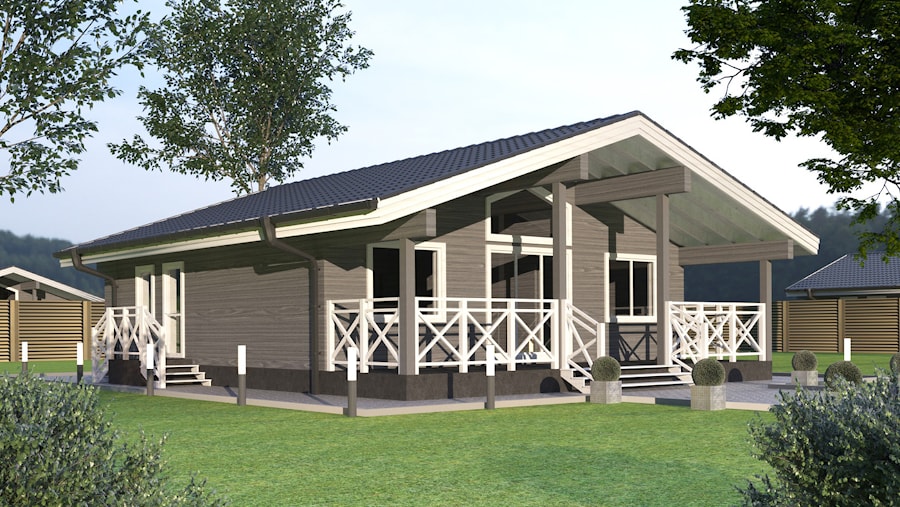 Casa con struttura in legno, progetto "Frame 103"  