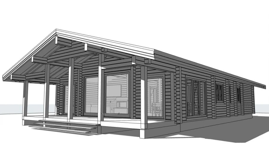 Casa-chalet in legno "Black Forest 1", 180 m²  