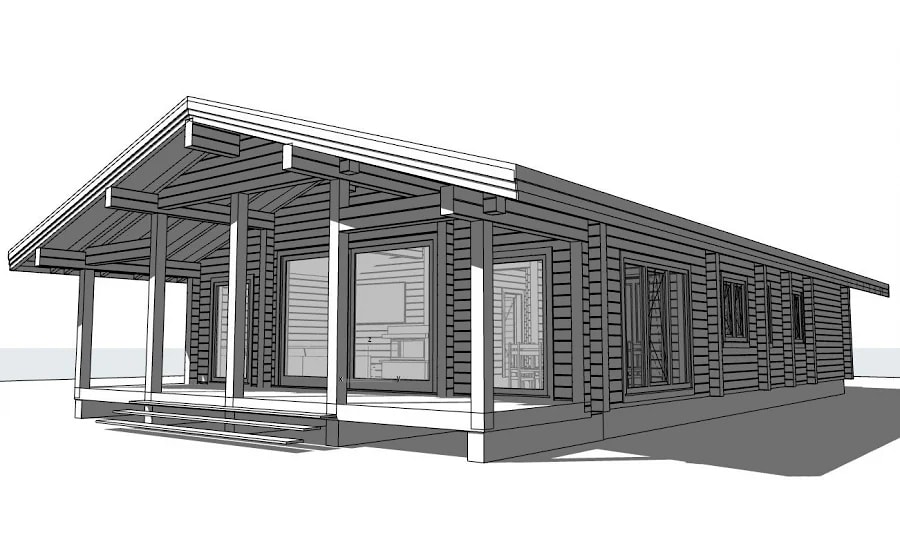 Casa-chalet in legno "Black Forest 1", 180 m²  