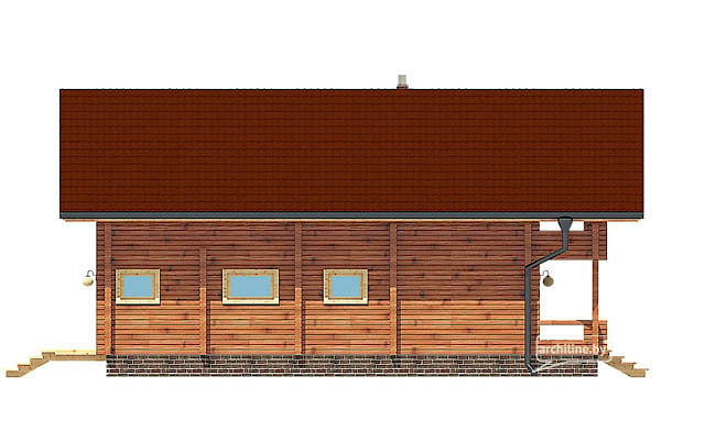 Un progetto case di legno fatte da legno lamellare 157 m2