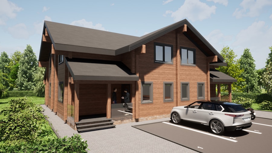 Casa in legno per 2 famiglie, progetto "Duplex"