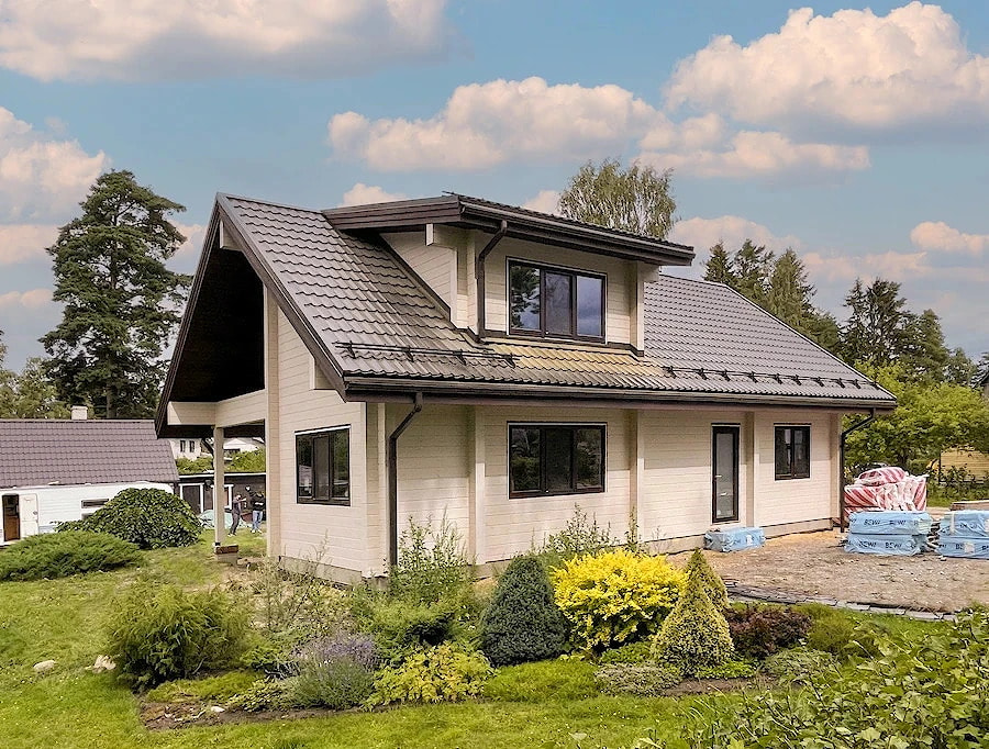 Casa moderna in legno lamellare "Estonia Loksa" 180 m2   